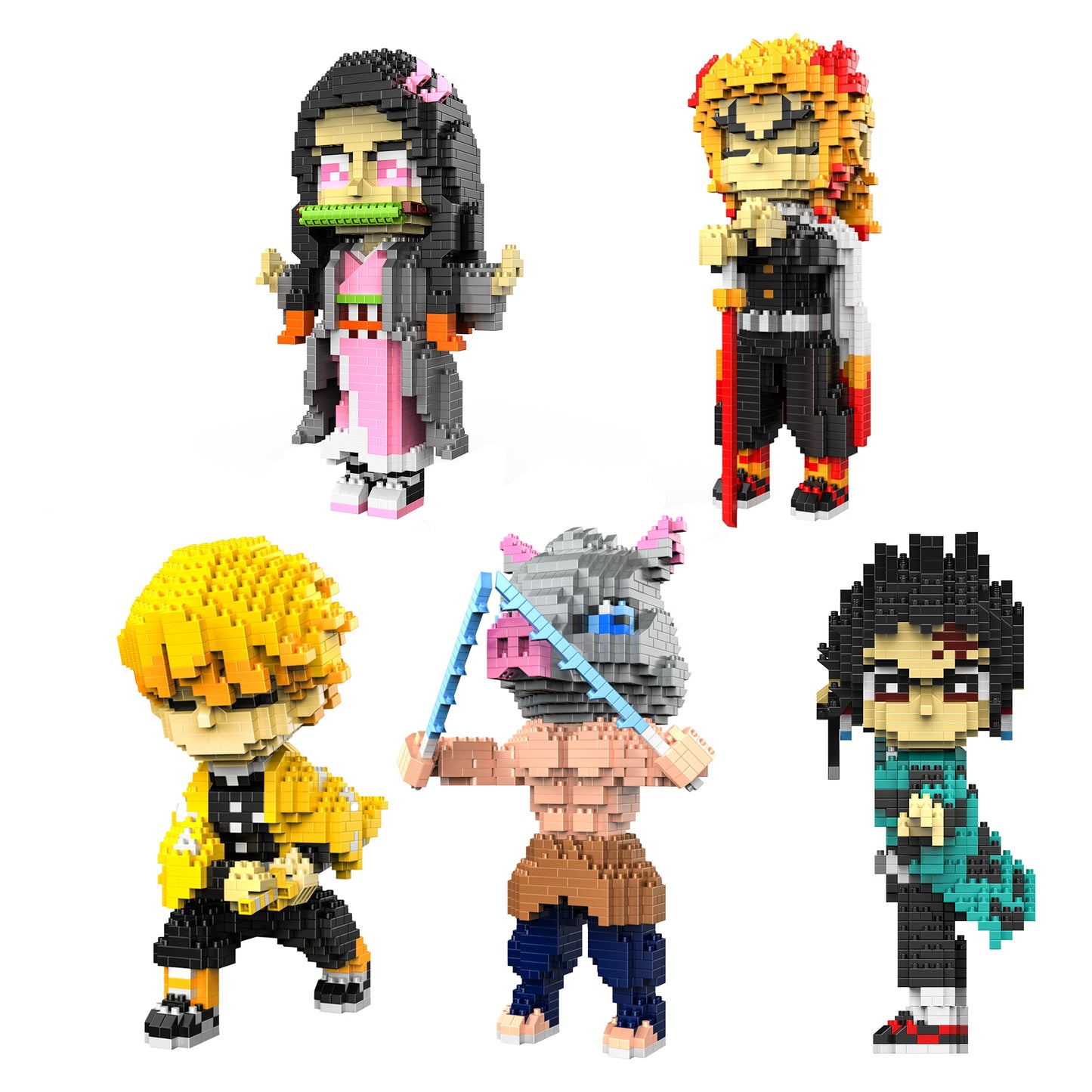 Anime Tanjiro Kamado Figure Building Set