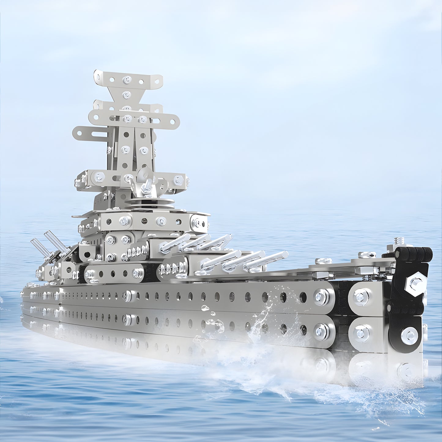 3D Metal Puzzle Military Battle Ship Model Building Set