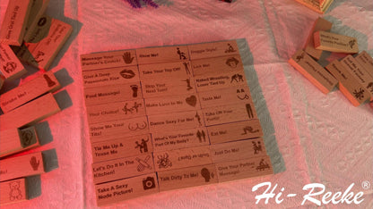 Fun Stacking Block Tower Game, Romantic Couples' Game Wooden Toy for Date Night-48pcs