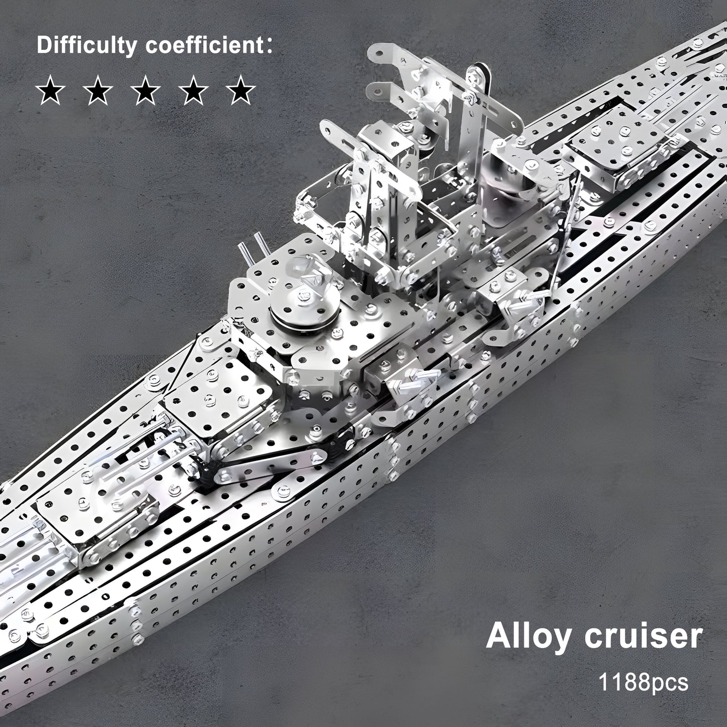 3D Metal Puzzle Military Battle Ship Model Building Set