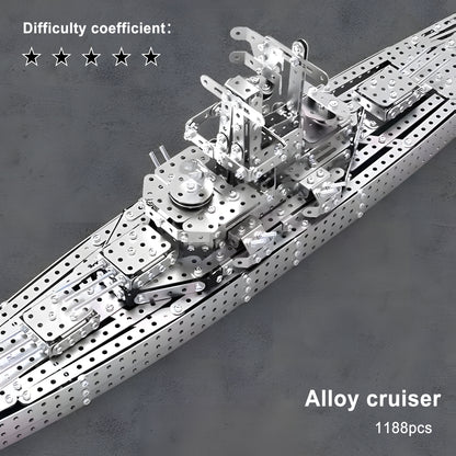 3D Metal Puzzle Military Battle Ship Model Building Set