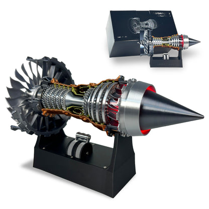 Jet Engine Model Kit, TR900 Turbofan Aircraft Engine Model 3D Printing Toy for Teen(Rotatable)