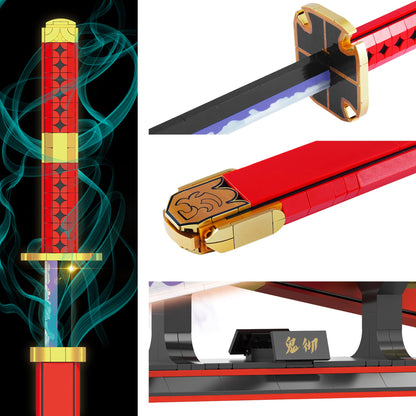 Anime Zoro Sandai Kitetsu Yamato Sword Building Block Set