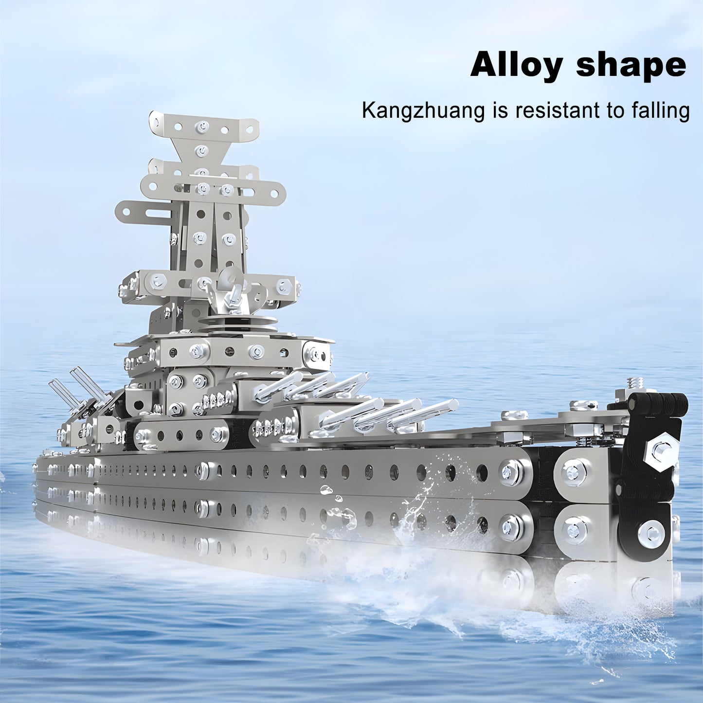 3D Metal Puzzle Military Battle Ship Model Building Set