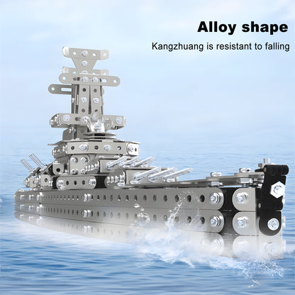3D Metal Puzzle Military Battle Ship Model Building Set