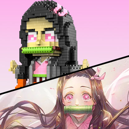 Anime Nezuko Kamado Figure Building Set