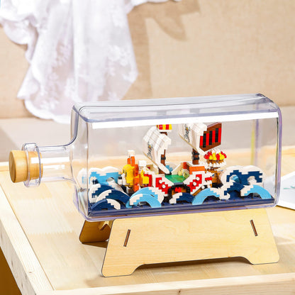 Thousand Sunny Ship in a Bottle Building Block Set