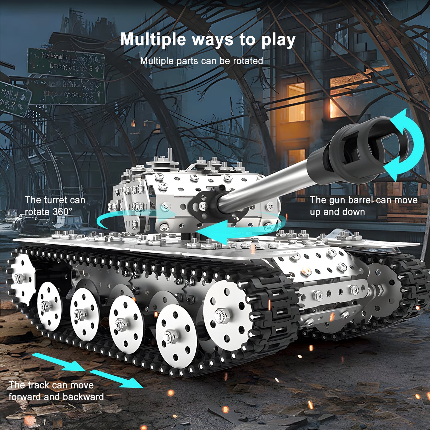 3D Metal Puzzle Tank Building Set