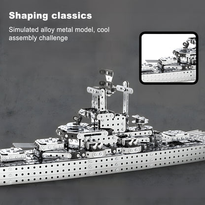 3D Metal Puzzle Military Battle Ship Model Building Set