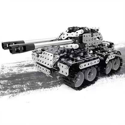 3D Metal Puzzle Tank Model Building Set (Double-Barreled)