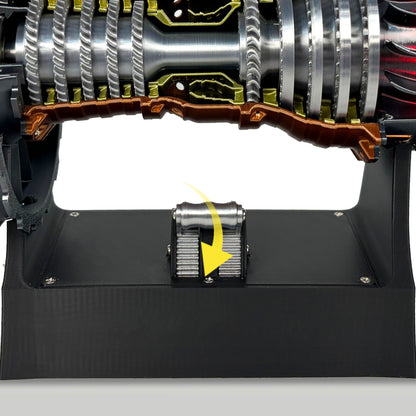 Jet Engine Model Kit, TR900 Turbofan Aircraft Engine Model 3D Printing Toy for Teen(Rotatable)