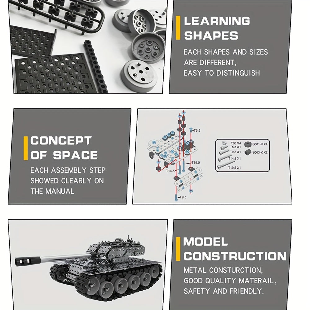 3D Metal Puzzle Tank Building Set