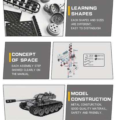 3D Metal Puzzle Tank Building Set