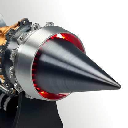 Jet Engine Model Kit, TR900 Turbofan Aircraft Engine Model 3D Printing Toy for Teen(Rotatable)