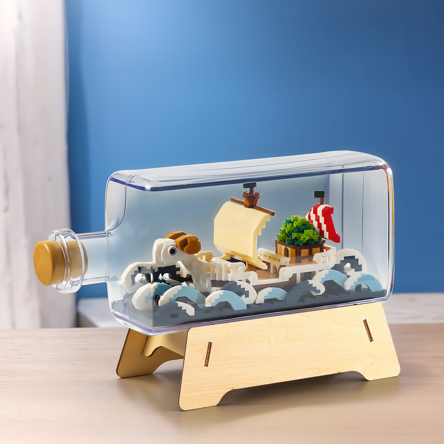 Going Merry Ship in a Bottle Building Block Set