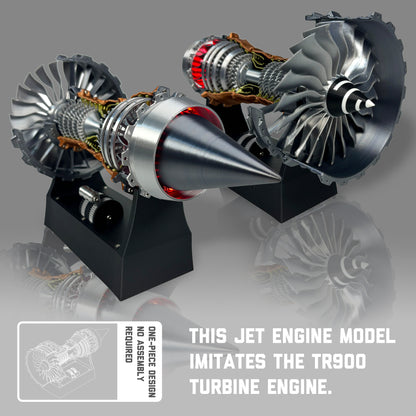 Jet Engine Model Kit, TR900 Turbofan Aircraft Engine Model 3D Printing Toy for Teen(Rotatable)