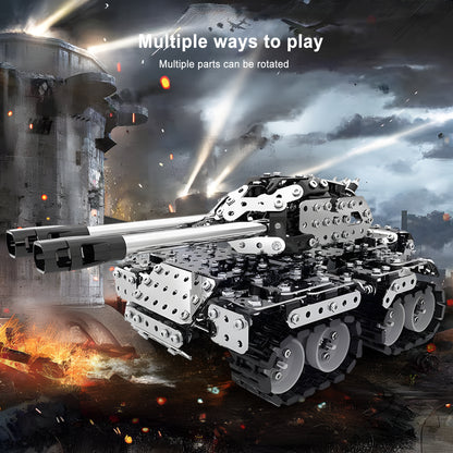 3D Metal Puzzle Tank Model Building Set (Double-Barreled)