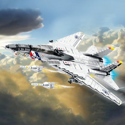 F-14 Jet Fighter Plane Tomcat Military Building Set
