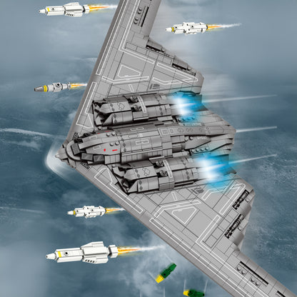B2 Bomber Fighter Jet Building Block Set