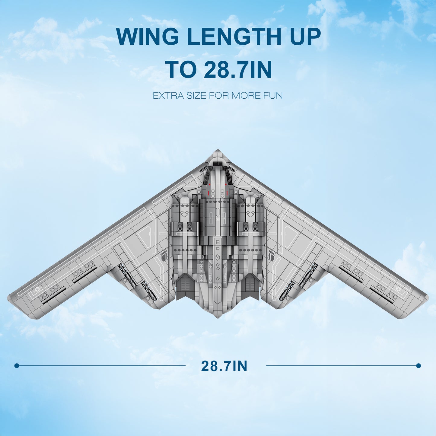 B2 Bomber Fighter Jet Building Block Set