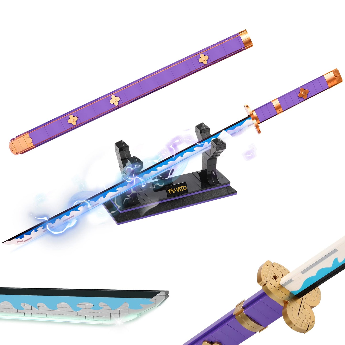 Anime Zoro Enma Yamato Sword Building Block Set