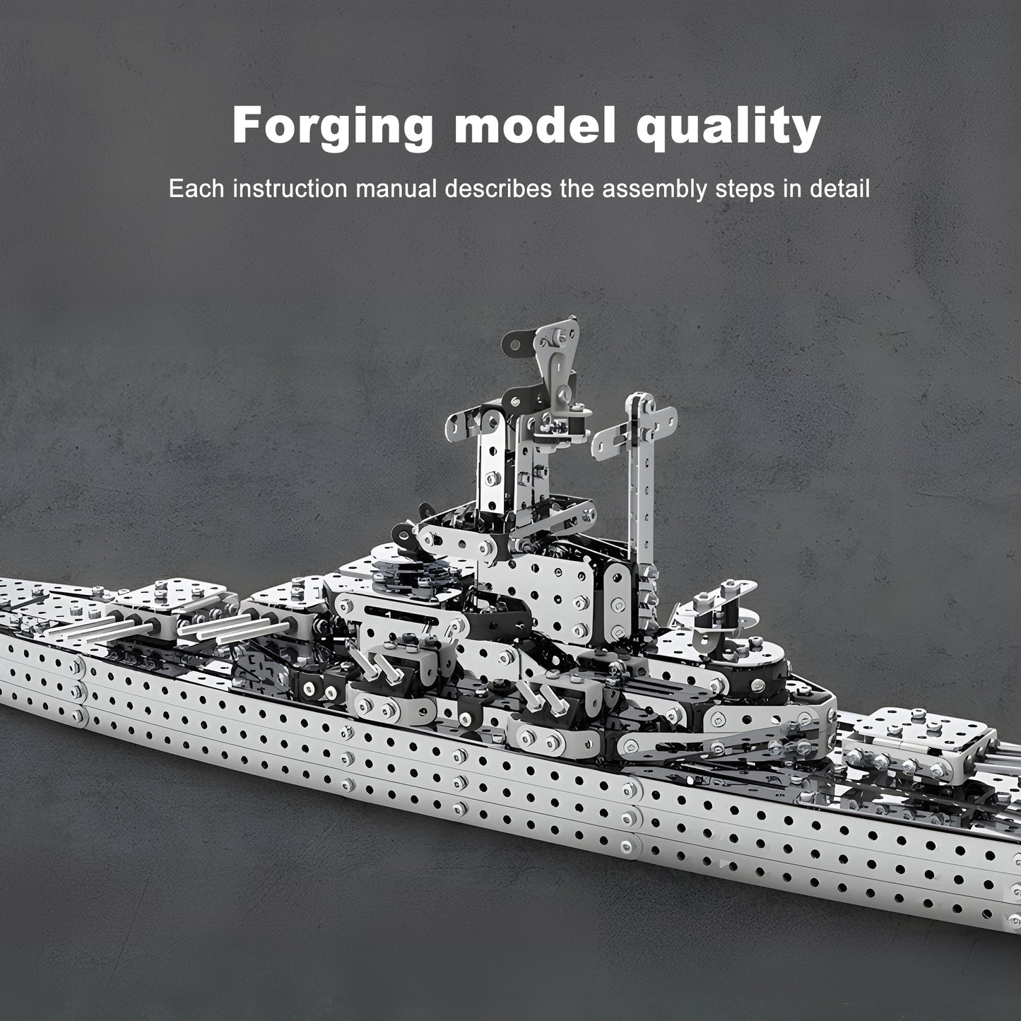 3D Metal Puzzle Military Battle Ship Model Building Set